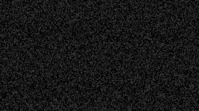 No Signal screen  Black background,  analog television. BTV no signal. Animation video background static color noise.TV noise No signal of.