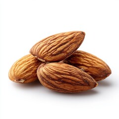Nutritious Almonds: A close-up shot of fresh, wholesome almonds, showcasing the natural textures and colors, evoking the essence of healthy snacking.