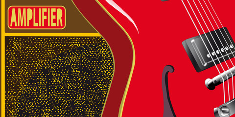 Guitar And Amplifier Background