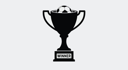 Obraz premium Scalable trophy vector eps icon for sports awards and victory illustrations