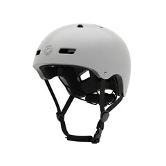 Fototapeta premium white bike helmet for cycling skateboarding and scooter riding safety gear on transparent background