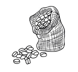 Coffee beans in a bag