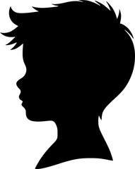Minimalist boy silhouette icon