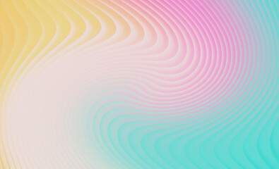 Fototapeta premium Abstract pastel swirl background with yellow, pink, and turquoise gradient colors, creating a soft and dreamy effect