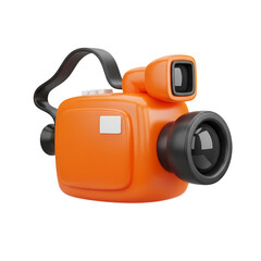 Fototapeta premium 3D Render: Retro Camcorder - Vintage Filmmaking Equipment Illustration