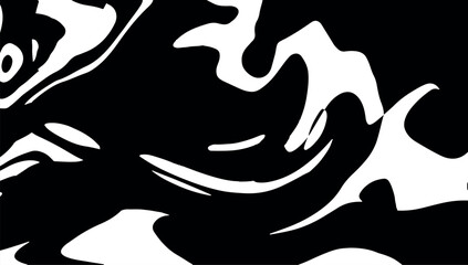 Abstract Black and White Gradient Shapes Background, Minimal Modern Vector Design with Flowing Geometric Forms for Posters, Covers, Corporate Templates, and Digital Projects