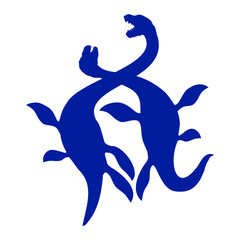 2 Plesiosaur Dinosaur Dino Fighting Enemies Attack Monsters