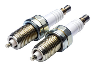 spark plugs isolated on white background