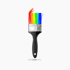  Paint Brush Icon.generative ai