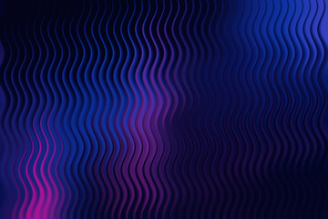 Illustration of abstract wavy blue and purple background with vertical lines