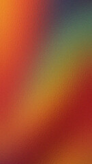 Abstract pixelated mosaic pattern with warm gradient of red orange yellow and green hues