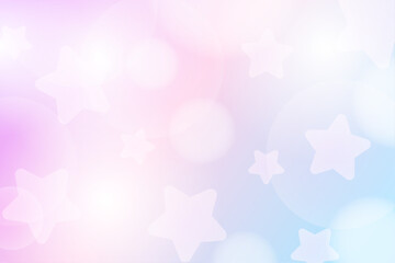 ピンクと紫のファンシーな星の背景素材