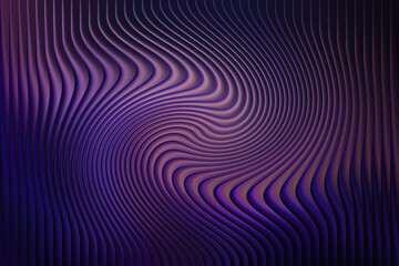 Illustration of abstract swirling lines with a gradient of purple and pink hues