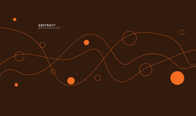 Aesthetic abstract background composition of geometric forms