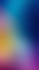 Abstract mosaic background with a vibrant gradient of blue yellow and purple colors