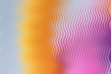 Illustration of abstract colorful wavy background with orange and pink gradient