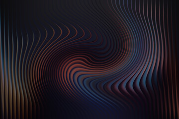 Illustration of abstract swirling textured surface with vertical lines
