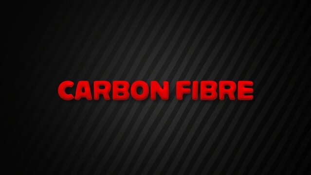Carbon Fibre Strong Inflated Letter Animated Title