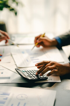 The financiers are calculating personal taxes for their customers
