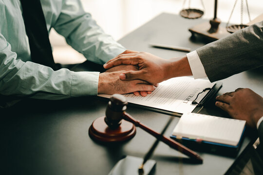 Attorney who provides consolation solutions to his clients. provide legal advice and a serious trusting commitment to issues, justice, and the notion of attorney.