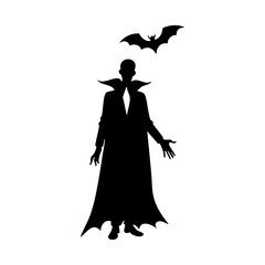 silhouette of a vampire