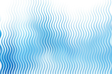 Illustration of abstract blue wavy lines background with white top