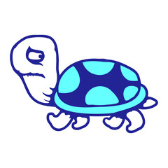 Turtle Fear Shy Sad Unhappy walks away afraid cute