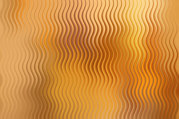 Illustration of golden wavy texture with warm orange and yellow gradient