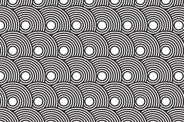 Seamless Japanese Seigaiha wave pattern vector, traditional oriental scallop ocean background design.