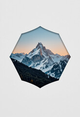 Majestic mountain sunrise alpine landscape photography natural environment aerial view scenic beauty