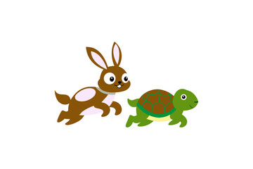 rabbit and turtel