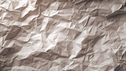 Wrinkled Paper Texture: A detailed close-up shot reveals the intricate folds and shadows of crumpled paper, perfect for adding depth and texture to any project.