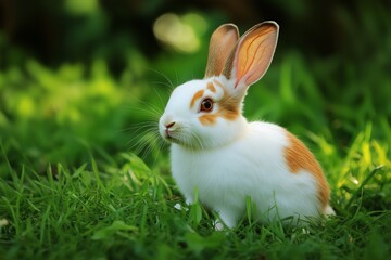 Black and White Calf Resting on Grass