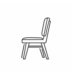  Chair Icon,isolated on white background.generative ai