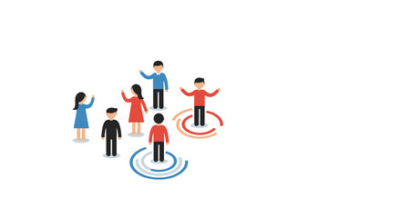 Obraz premium Elevated Digital Solutions: Modern Flat Vector for Corporate Innovation & Seamless Connectivity