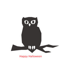 Spooky Halloween Owl A Simple, Elegant Design for Your Holiday