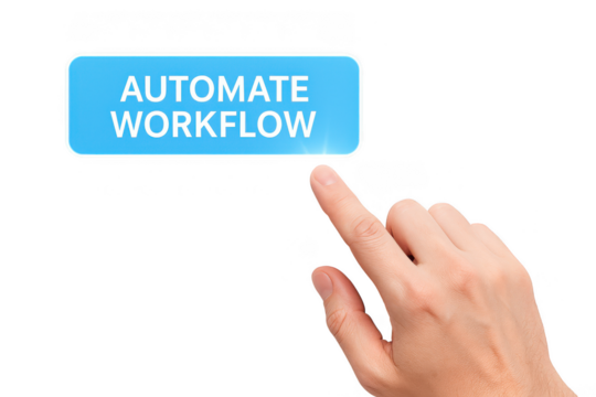 Automate Workflow button press concept