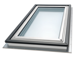 Skylight isolated on transparent background, interior design