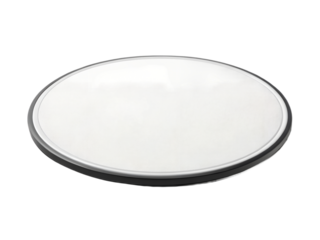Round reflector isolated on transparent background in studio