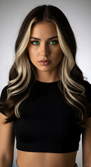 Fototapeta premium Young Beautiful girl
