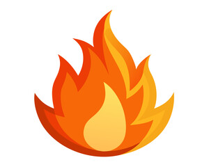 Fireball icon,Fire flame icon vector on white background