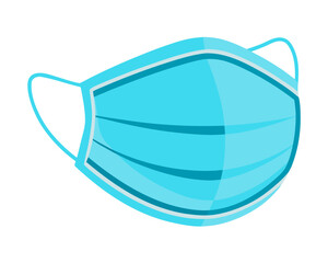 surgical face mask icon vector,light blue surgical face mask vector
