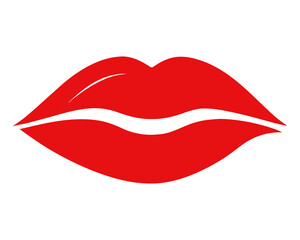 Red lipstick mark kiss,Lipstick Kiss Mark vector on white background
