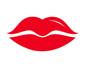 Red lipstick mark kiss,Lipstick Kiss Mark vector on white background