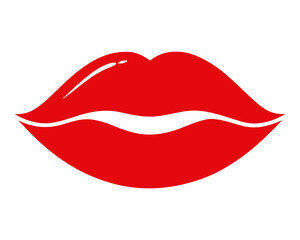 Red lipstick mark kiss,Lipstick Kiss Mark vector on white background