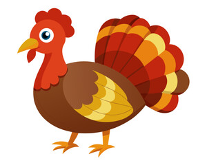 Turkey vector icon,Turkey vector on white background