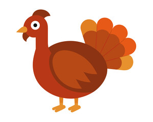 Turkey vector icon,Turkey vector on white background