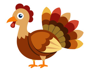 Turkey vector icon,Turkey vector on white background