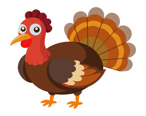 Turkey vector icon,Turkey vector on white background
