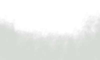 Grey Smoke Cloud Isolated on Transparent Background